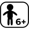 Symbol: Advarselsmærke: 6+ år